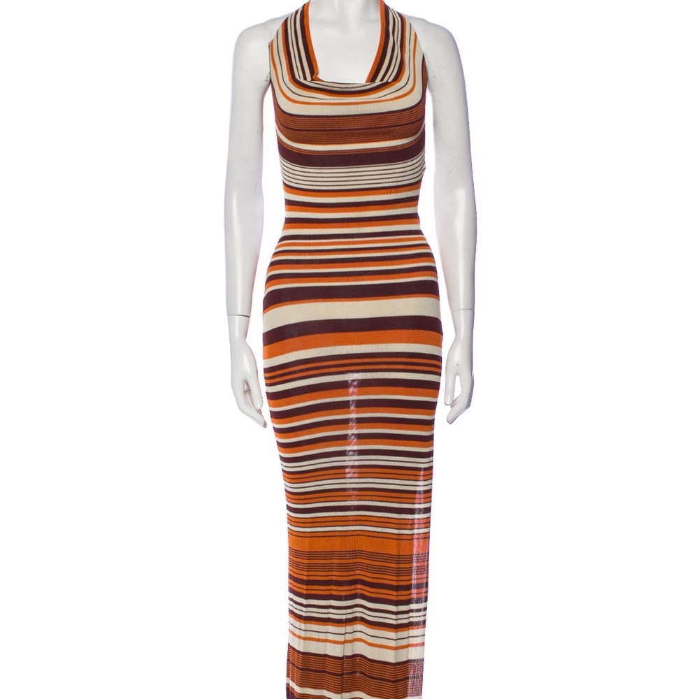 Aya Muse Alapataco Ribbed Halter Dress